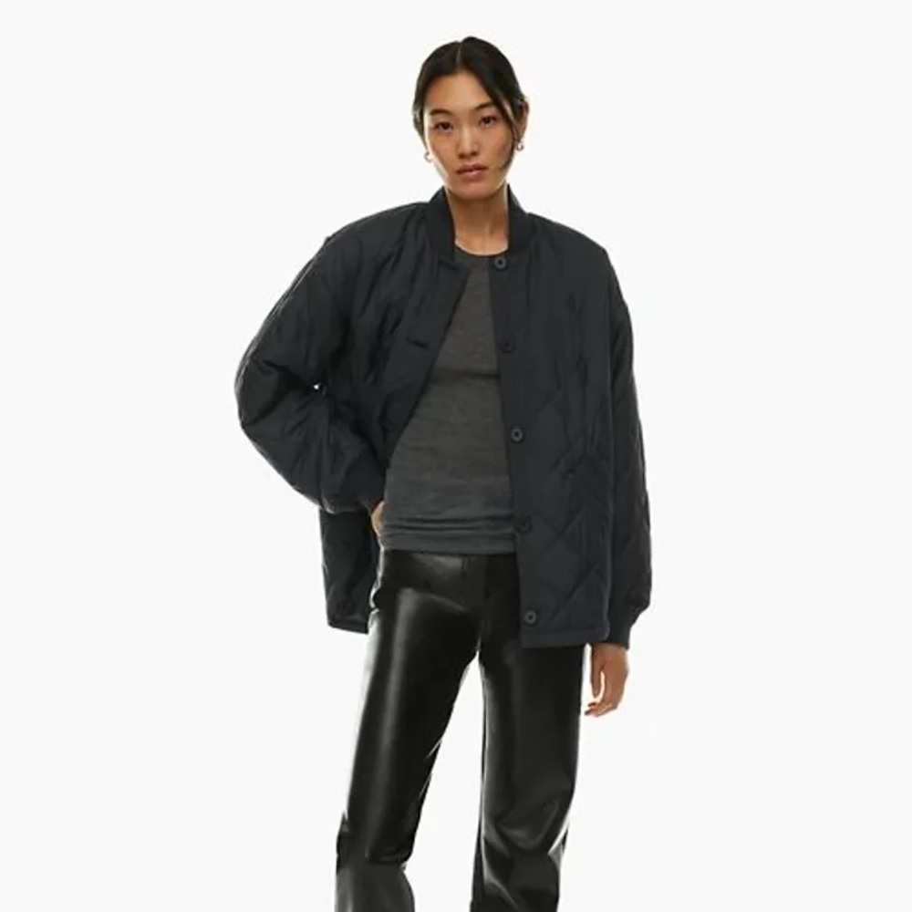 Wilfred Black Quilted Puff Jacket